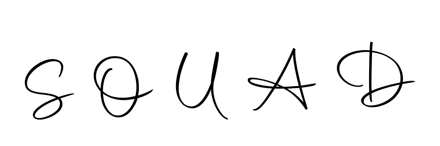 How to make S O U A D name signature. Use Autography-DOLnW style for creating short signs online. This is the latest handwritten sign. S O U A D signature style 10 images and pictures png