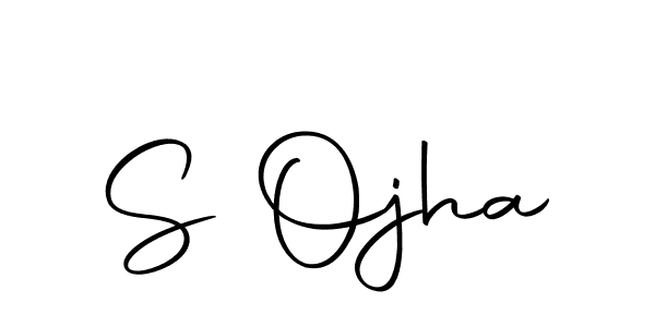 Make a beautiful signature design for name S Ojha. With this signature (Autography-DOLnW) style, you can create a handwritten signature for free. S Ojha signature style 10 images and pictures png