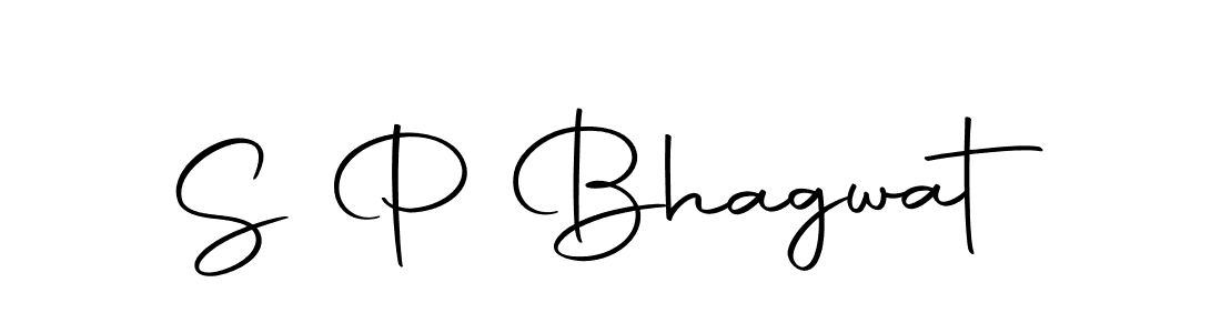 How to make S P Bhagwat name signature. Use Autography-DOLnW style for creating short signs online. This is the latest handwritten sign. S P Bhagwat signature style 10 images and pictures png