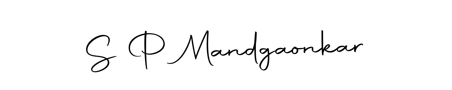Create a beautiful signature design for name S P Mandgaonkar. With this signature (Autography-DOLnW) fonts, you can make a handwritten signature for free. S P Mandgaonkar signature style 10 images and pictures png