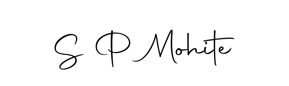 Make a beautiful signature design for name S P Mohite. With this signature (Autography-DOLnW) style, you can create a handwritten signature for free. S P Mohite signature style 10 images and pictures png