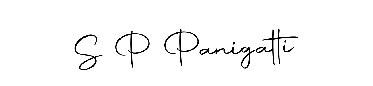 You should practise on your own different ways (Autography-DOLnW) to write your name (S P Panigatti) in signature. don't let someone else do it for you. S P Panigatti signature style 10 images and pictures png