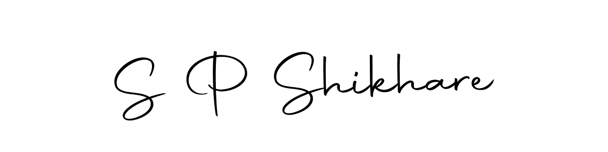 Create a beautiful signature design for name S P Shikhare. With this signature (Autography-DOLnW) fonts, you can make a handwritten signature for free. S P Shikhare signature style 10 images and pictures png
