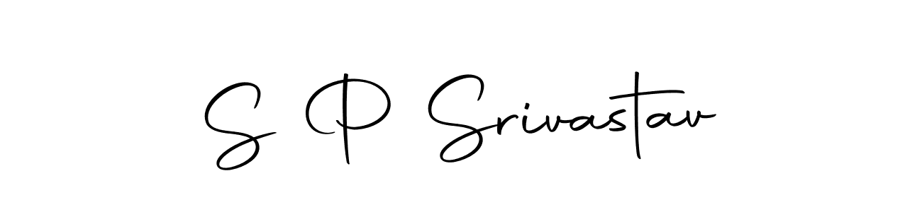 Make a beautiful signature design for name S P Srivastav. With this signature (Autography-DOLnW) style, you can create a handwritten signature for free. S P Srivastav signature style 10 images and pictures png