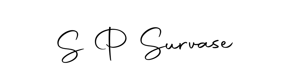 How to make S P Survase signature? Autography-DOLnW is a professional autograph style. Create handwritten signature for S P Survase name. S P Survase signature style 10 images and pictures png