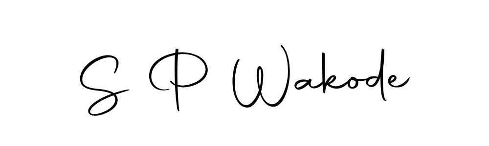 Also we have S P Wakode name is the best signature style. Create professional handwritten signature collection using Autography-DOLnW autograph style. S P Wakode signature style 10 images and pictures png