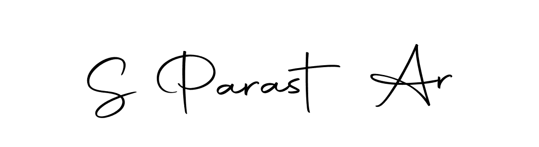 How to make S Parast Ar name signature. Use Autography-DOLnW style for creating short signs online. This is the latest handwritten sign. S Parast Ar signature style 10 images and pictures png