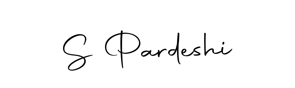 The best way (Autography-DOLnW) to make a short signature is to pick only two or three words in your name. The name S Pardeshi include a total of six letters. For converting this name. S Pardeshi signature style 10 images and pictures png