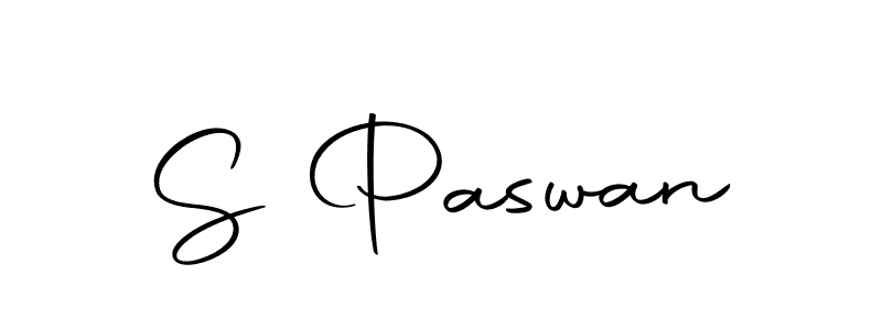 Create a beautiful signature design for name S Paswan. With this signature (Autography-DOLnW) fonts, you can make a handwritten signature for free. S Paswan signature style 10 images and pictures png