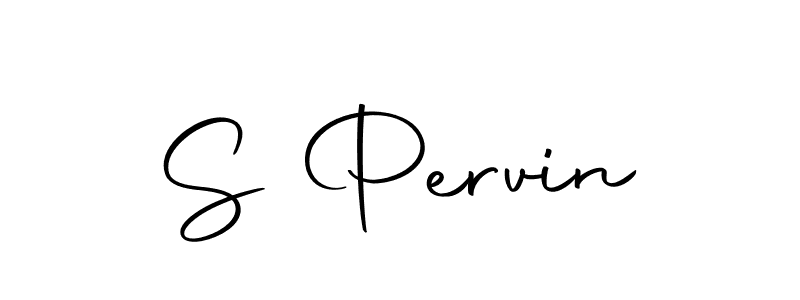 Make a beautiful signature design for name S Pervin. With this signature (Autography-DOLnW) style, you can create a handwritten signature for free. S Pervin signature style 10 images and pictures png