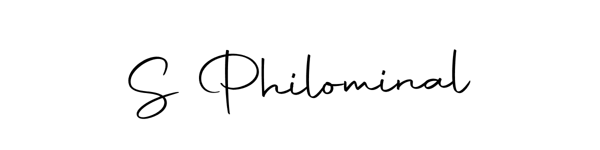 How to make S Philominal name signature. Use Autography-DOLnW style for creating short signs online. This is the latest handwritten sign. S Philominal signature style 10 images and pictures png