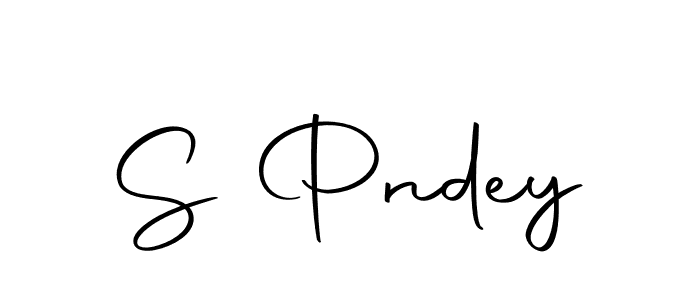 Use a signature maker to create a handwritten signature online. With this signature software, you can design (Autography-DOLnW) your own signature for name S Pndey. S Pndey signature style 10 images and pictures png