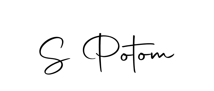 Design your own signature with our free online signature maker. With this signature software, you can create a handwritten (Autography-DOLnW) signature for name S Potom. S Potom signature style 10 images and pictures png