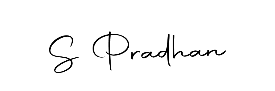 Create a beautiful signature design for name S Pradhan. With this signature (Autography-DOLnW) fonts, you can make a handwritten signature for free. S Pradhan signature style 10 images and pictures png