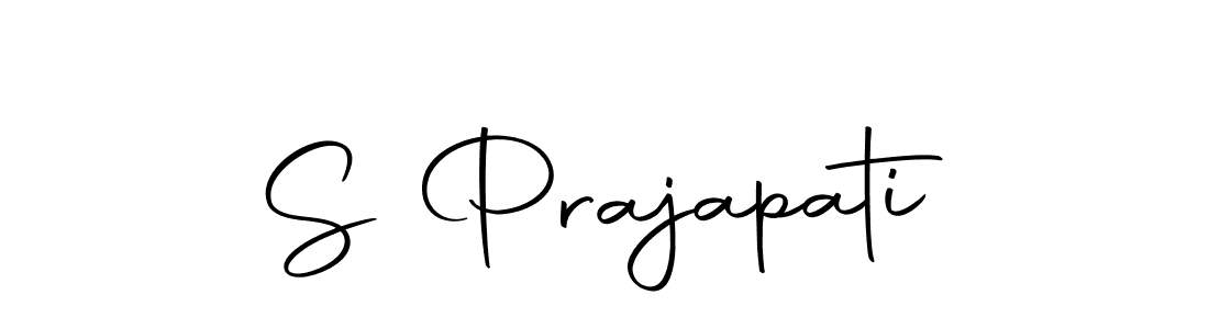 Use a signature maker to create a handwritten signature online. With this signature software, you can design (Autography-DOLnW) your own signature for name S Prajapati. S Prajapati signature style 10 images and pictures png