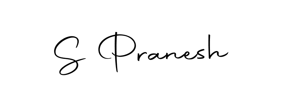 Design your own signature with our free online signature maker. With this signature software, you can create a handwritten (Autography-DOLnW) signature for name S Pranesh. S Pranesh signature style 10 images and pictures png