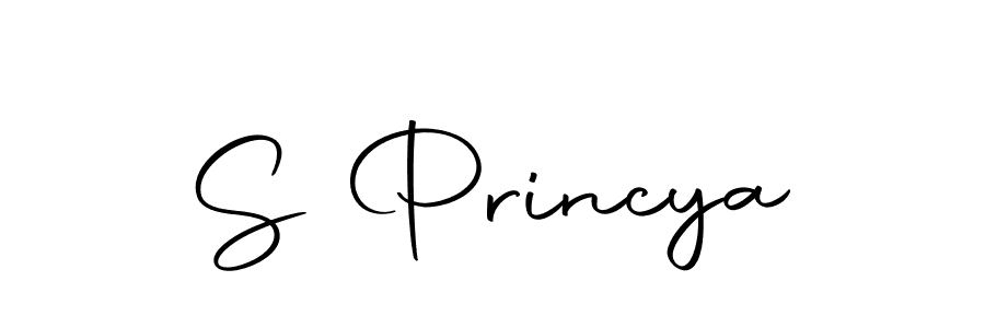 Use a signature maker to create a handwritten signature online. With this signature software, you can design (Autography-DOLnW) your own signature for name S Princya. S Princya signature style 10 images and pictures png