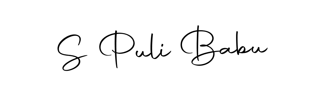 Also we have S Puli Babu name is the best signature style. Create professional handwritten signature collection using Autography-DOLnW autograph style. S Puli Babu signature style 10 images and pictures png