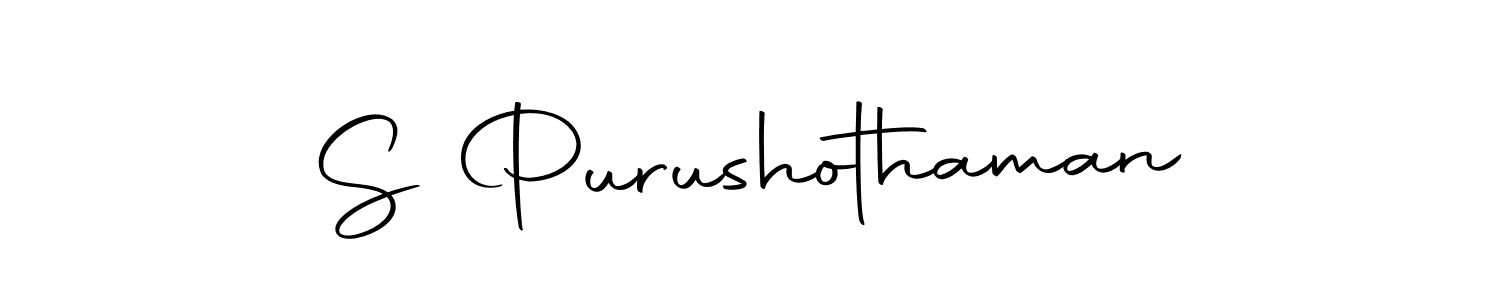 S Purushothaman stylish signature style. Best Handwritten Sign (Autography-DOLnW) for my name. Handwritten Signature Collection Ideas for my name S Purushothaman. S Purushothaman signature style 10 images and pictures png