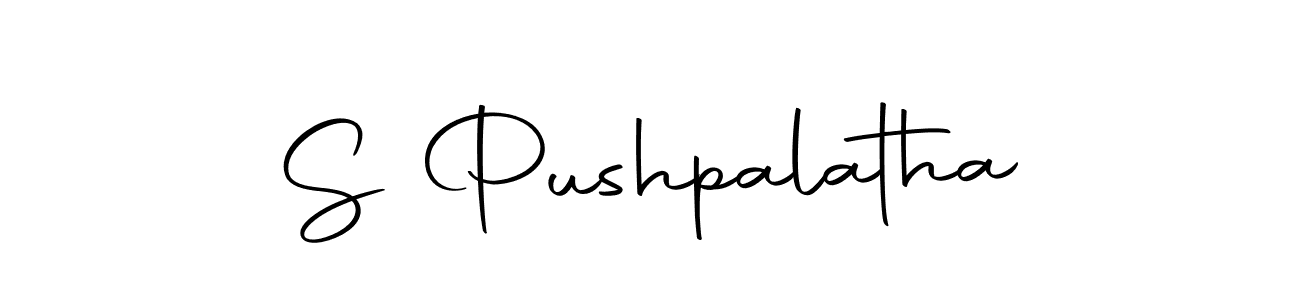 Create a beautiful signature design for name S Pushpalatha. With this signature (Autography-DOLnW) fonts, you can make a handwritten signature for free. S Pushpalatha signature style 10 images and pictures png