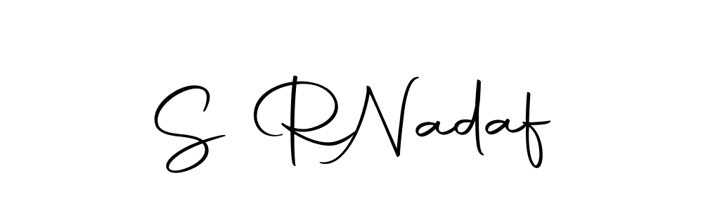 Make a beautiful signature design for name S R  Nadaf. Use this online signature maker to create a handwritten signature for free. S R  Nadaf signature style 10 images and pictures png