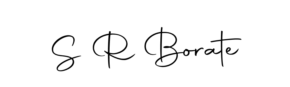 Make a beautiful signature design for name S R Borate. With this signature (Autography-DOLnW) style, you can create a handwritten signature for free. S R Borate signature style 10 images and pictures png