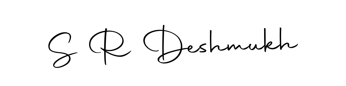 The best way (Autography-DOLnW) to make a short signature is to pick only two or three words in your name. The name S R Deshmukh include a total of six letters. For converting this name. S R Deshmukh signature style 10 images and pictures png