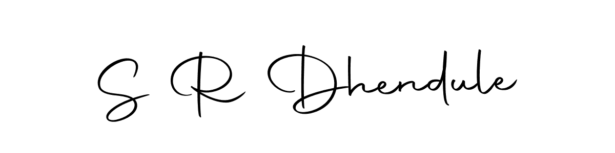 S R Dhendule stylish signature style. Best Handwritten Sign (Autography-DOLnW) for my name. Handwritten Signature Collection Ideas for my name S R Dhendule. S R Dhendule signature style 10 images and pictures png