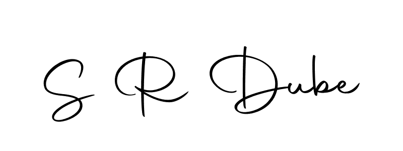 if you are searching for the best signature style for your name S R Dube. so please give up your signature search. here we have designed multiple signature styles  using Autography-DOLnW. S R Dube signature style 10 images and pictures png
