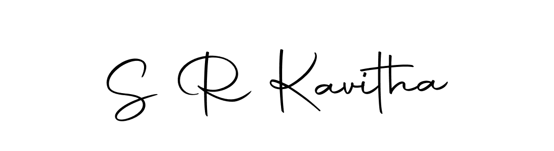 You should practise on your own different ways (Autography-DOLnW) to write your name (S R Kavitha) in signature. don't let someone else do it for you. S R Kavitha signature style 10 images and pictures png