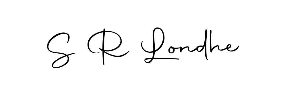 if you are searching for the best signature style for your name S R Londhe. so please give up your signature search. here we have designed multiple signature styles  using Autography-DOLnW. S R Londhe signature style 10 images and pictures png