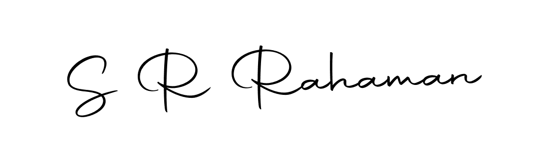 Make a beautiful signature design for name S R Rahaman. With this signature (Autography-DOLnW) style, you can create a handwritten signature for free. S R Rahaman signature style 10 images and pictures png