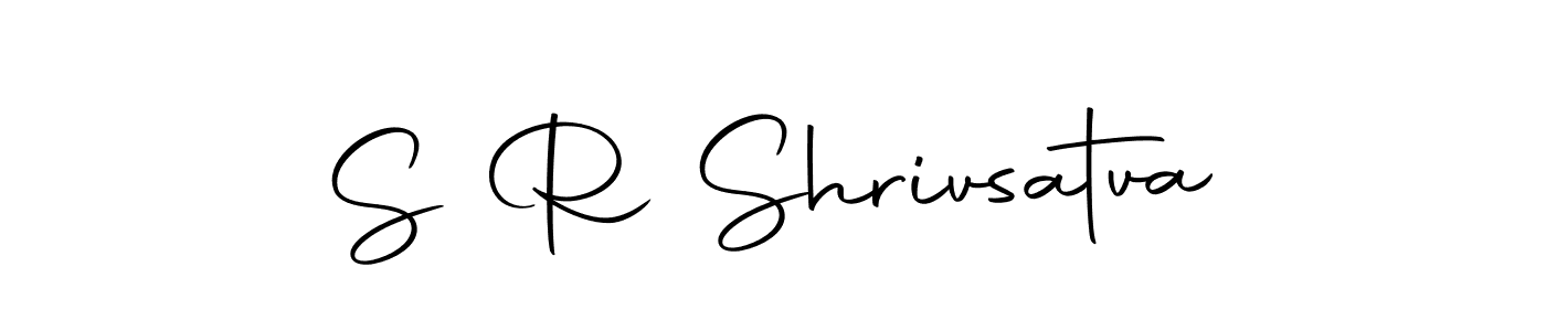 The best way (Autography-DOLnW) to make a short signature is to pick only two or three words in your name. The name S R Shrivsatva include a total of six letters. For converting this name. S R Shrivsatva signature style 10 images and pictures png