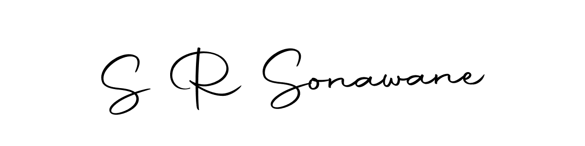 How to make S R Sonawane name signature. Use Autography-DOLnW style for creating short signs online. This is the latest handwritten sign. S R Sonawane signature style 10 images and pictures png