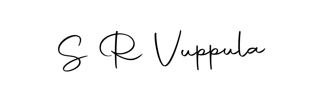 if you are searching for the best signature style for your name S R Vuppula. so please give up your signature search. here we have designed multiple signature styles  using Autography-DOLnW. S R Vuppula signature style 10 images and pictures png