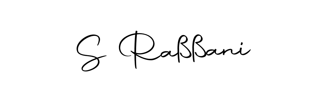 How to make S Raßßani signature? Autography-DOLnW is a professional autograph style. Create handwritten signature for S Raßßani name. S Raßßani signature style 10 images and pictures png