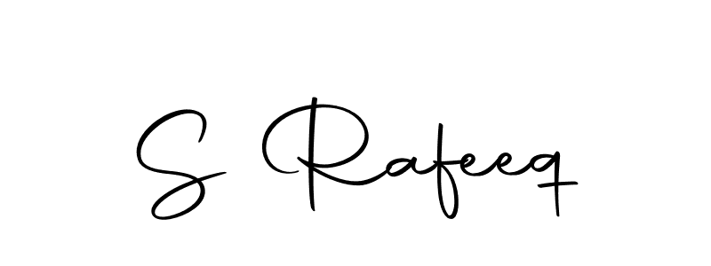 Create a beautiful signature design for name S Rafeeq. With this signature (Autography-DOLnW) fonts, you can make a handwritten signature for free. S Rafeeq signature style 10 images and pictures png