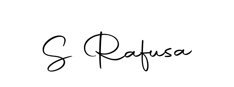 if you are searching for the best signature style for your name S Rafusa. so please give up your signature search. here we have designed multiple signature styles  using Autography-DOLnW. S Rafusa signature style 10 images and pictures png