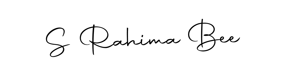 Use a signature maker to create a handwritten signature online. With this signature software, you can design (Autography-DOLnW) your own signature for name S Rahima Bee. S Rahima Bee signature style 10 images and pictures png