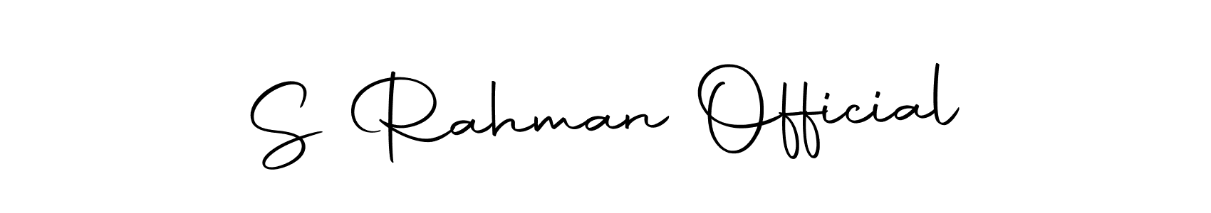 Similarly Autography-DOLnW is the best handwritten signature design. Signature creator online .You can use it as an online autograph creator for name S Rahman Official. S Rahman Official signature style 10 images and pictures png