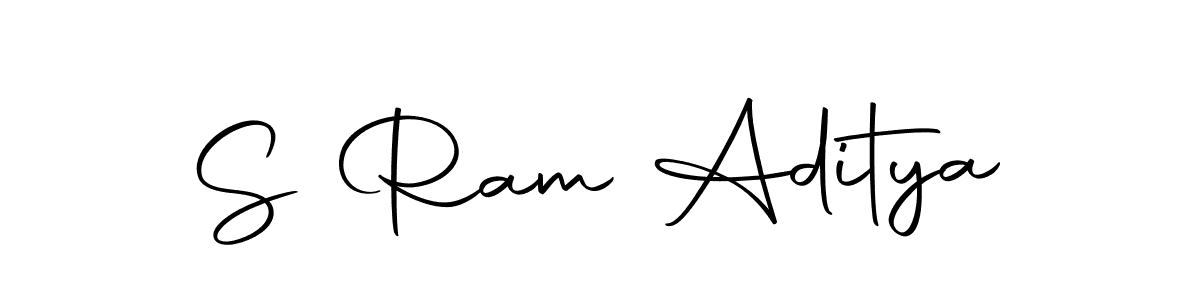 Create a beautiful signature design for name S Ram Aditya. With this signature (Autography-DOLnW) fonts, you can make a handwritten signature for free. S Ram Aditya signature style 10 images and pictures png