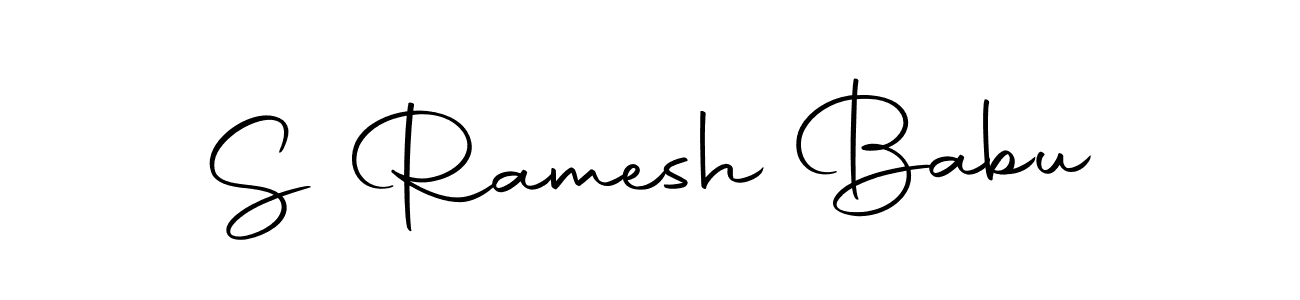 Create a beautiful signature design for name S Ramesh Babu. With this signature (Autography-DOLnW) fonts, you can make a handwritten signature for free. S Ramesh Babu signature style 10 images and pictures png