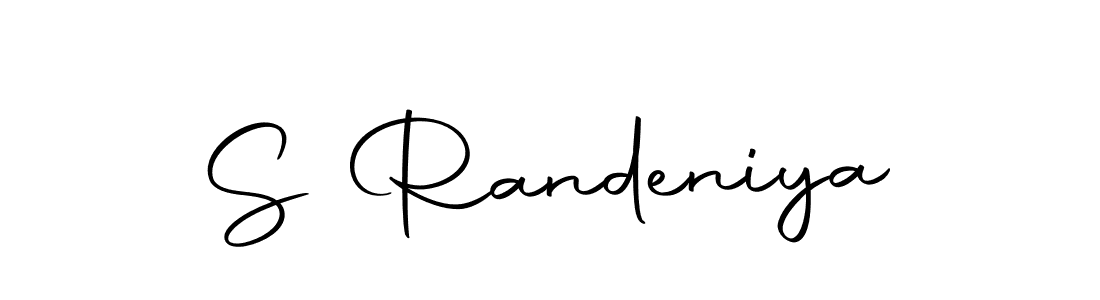 Create a beautiful signature design for name S Randeniya. With this signature (Autography-DOLnW) fonts, you can make a handwritten signature for free. S Randeniya signature style 10 images and pictures png