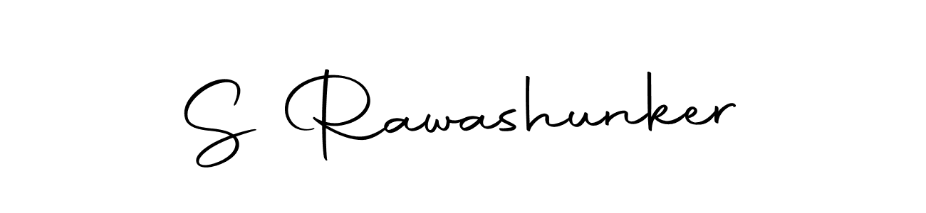 Make a beautiful signature design for name S Rawashunker. With this signature (Autography-DOLnW) style, you can create a handwritten signature for free. S Rawashunker signature style 10 images and pictures png