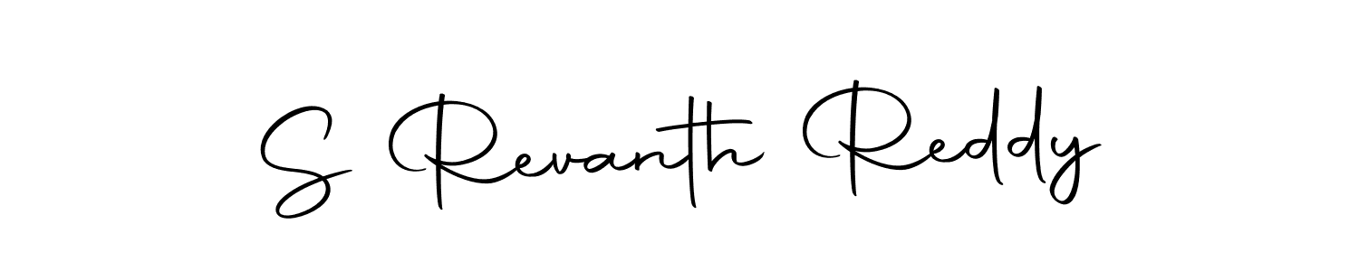 Use a signature maker to create a handwritten signature online. With this signature software, you can design (Autography-DOLnW) your own signature for name S Revanth Reddy. S Revanth Reddy signature style 10 images and pictures png