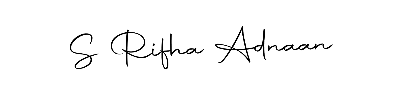 S Rifha Adnaan stylish signature style. Best Handwritten Sign (Autography-DOLnW) for my name. Handwritten Signature Collection Ideas for my name S Rifha Adnaan. S Rifha Adnaan signature style 10 images and pictures png