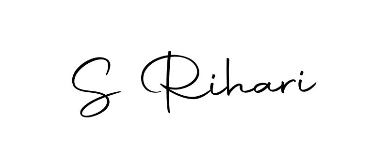 You can use this online signature creator to create a handwritten signature for the name S Rihari. This is the best online autograph maker. S Rihari signature style 10 images and pictures png