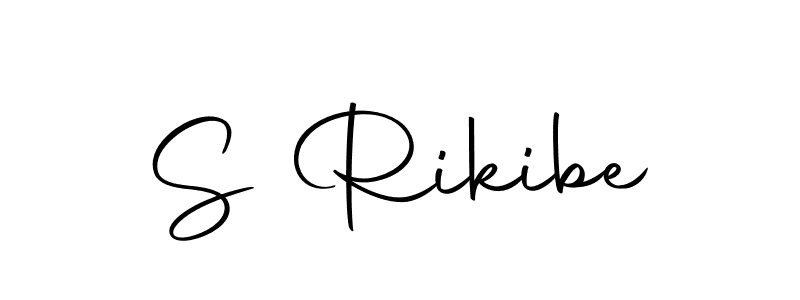 You should practise on your own different ways (Autography-DOLnW) to write your name (S Rikibe) in signature. don't let someone else do it for you. S Rikibe signature style 10 images and pictures png