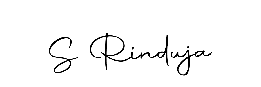 Use a signature maker to create a handwritten signature online. With this signature software, you can design (Autography-DOLnW) your own signature for name S Rinduja. S Rinduja signature style 10 images and pictures png