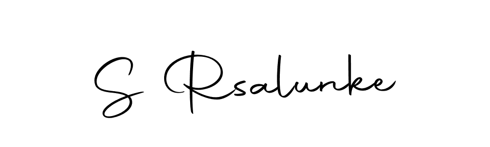 Design your own signature with our free online signature maker. With this signature software, you can create a handwritten (Autography-DOLnW) signature for name S Rsalunke. S Rsalunke signature style 10 images and pictures png